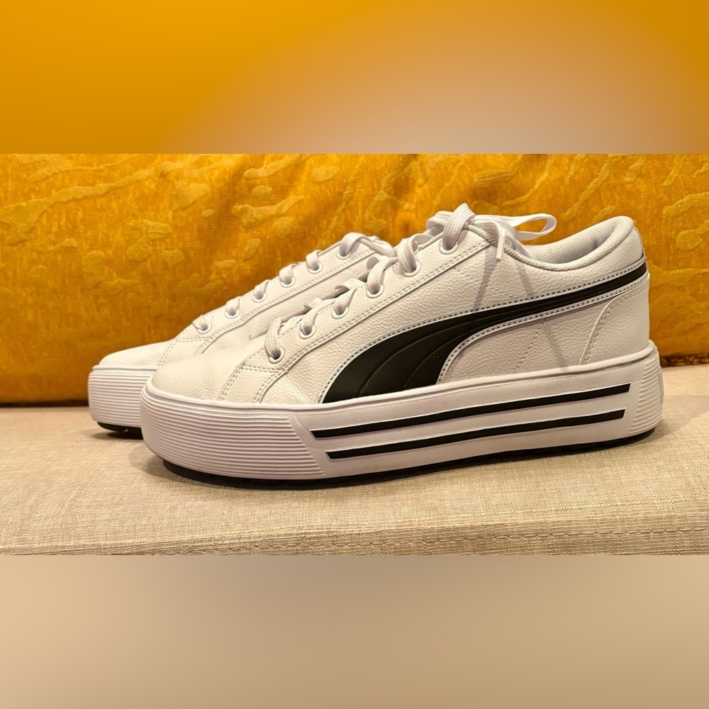 PUMA Size 10 Platform Sneakers. Worn Once. Excellent Condition!